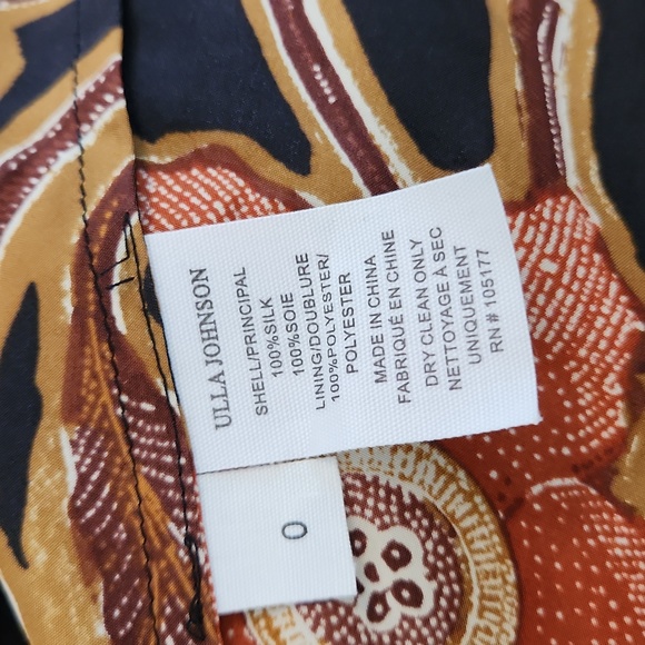 NWT ULLA JOHNSON MARIAM DRESS FLORAL MIDI ONE SHOULDER SILK SZIE  0 - Picture 15 of 16